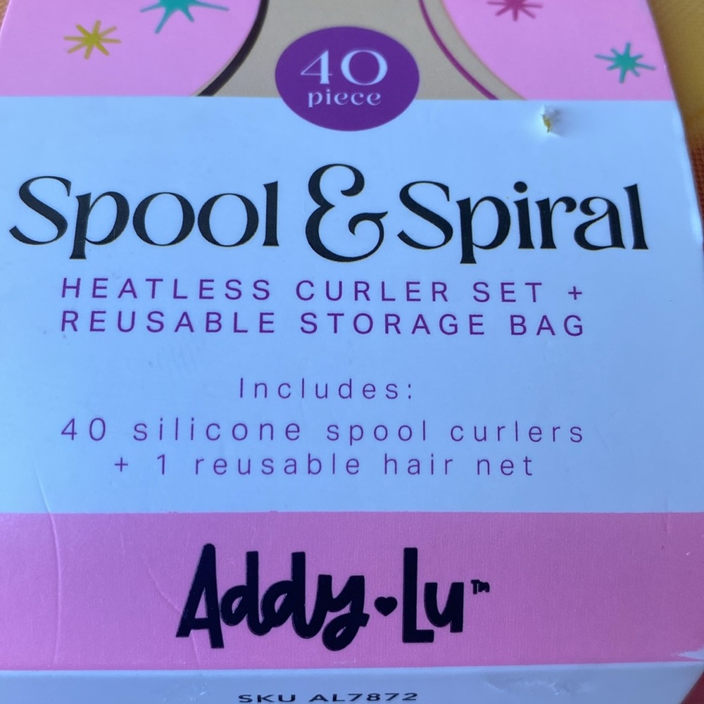 Adda-Lux Spool & Spiral Heatless Curler Set NWT